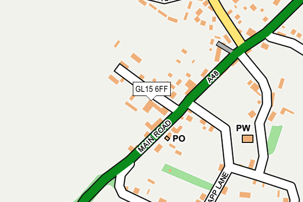 GL15 6FF map - OS OpenMap – Local (Ordnance Survey)