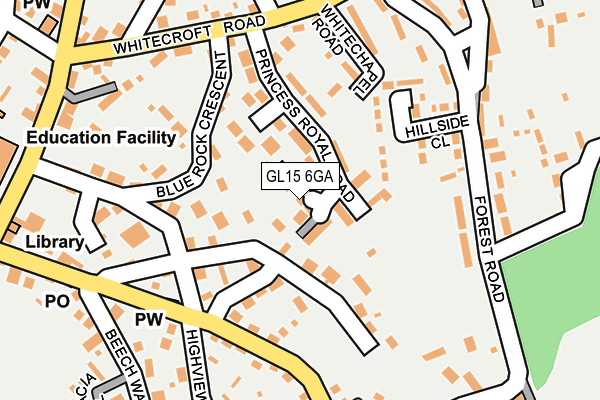 GL15 6GA map - OS OpenMap – Local (Ordnance Survey)