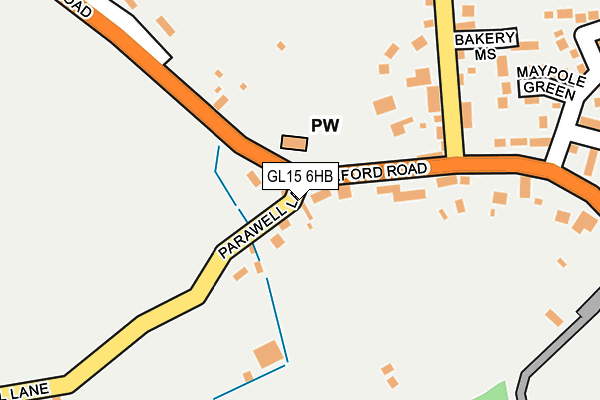 GL15 6HB map - OS OpenMap – Local (Ordnance Survey)