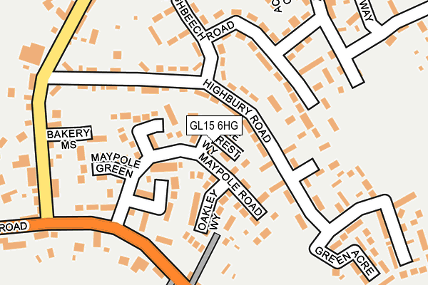 GL15 6HG map - OS OpenMap – Local (Ordnance Survey)