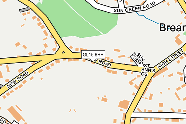 GL15 6HH map - OS OpenMap – Local (Ordnance Survey)