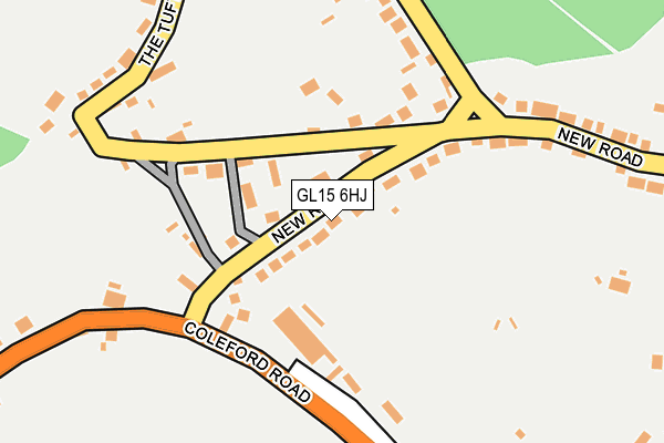 GL15 6HJ map - OS OpenMap – Local (Ordnance Survey)