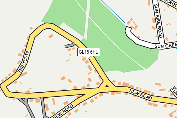 GL15 6HL map - OS OpenMap – Local (Ordnance Survey)