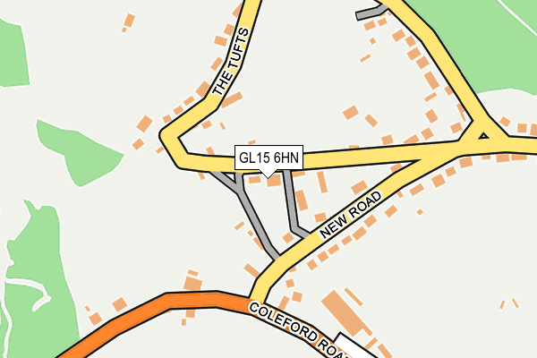 GL15 6HN map - OS OpenMap – Local (Ordnance Survey)