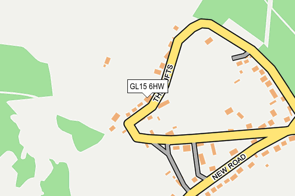 GL15 6HW map - OS OpenMap – Local (Ordnance Survey)