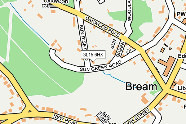 GL15 6HX map - OS OpenMap – Local (Ordnance Survey)