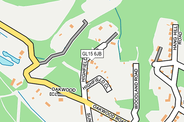 GL15 6JB map - OS OpenMap – Local (Ordnance Survey)