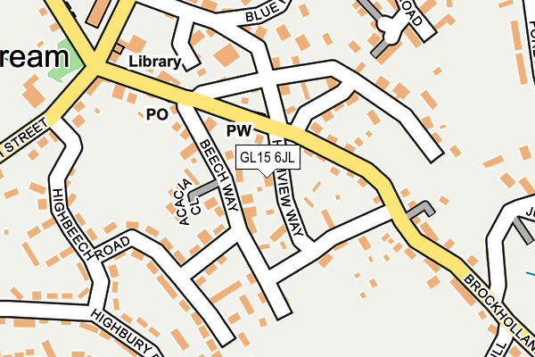 GL15 6JL map - OS OpenMap – Local (Ordnance Survey)