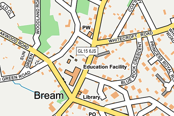 GL15 6JS map - OS OpenMap – Local (Ordnance Survey)