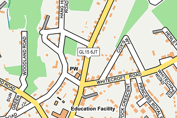 GL15 6JT map - OS OpenMap – Local (Ordnance Survey)