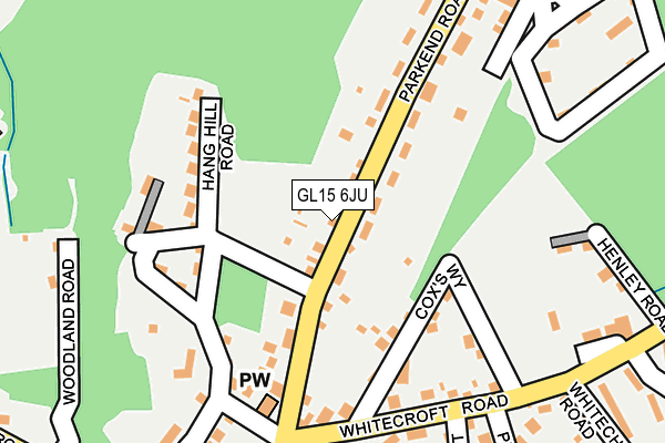 GL15 6JU map - OS OpenMap – Local (Ordnance Survey)