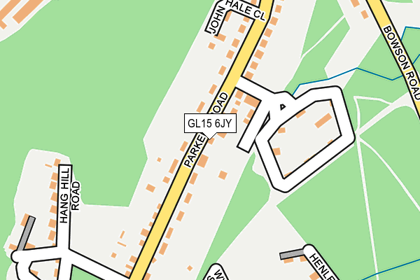 GL15 6JY map - OS OpenMap – Local (Ordnance Survey)