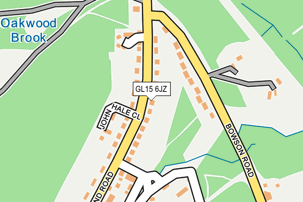 GL15 6JZ map - OS OpenMap – Local (Ordnance Survey)