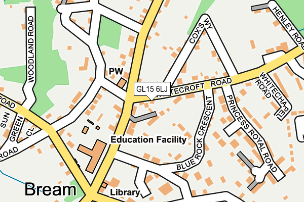 GL15 6LJ map - OS OpenMap – Local (Ordnance Survey)