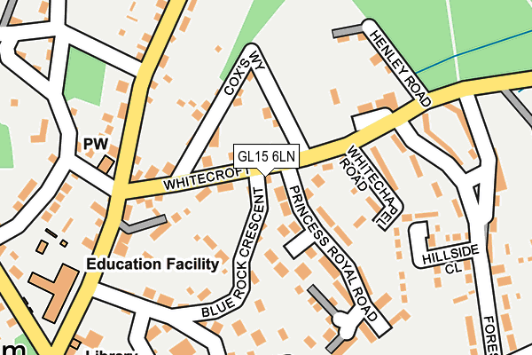 GL15 6LN map - OS OpenMap – Local (Ordnance Survey)