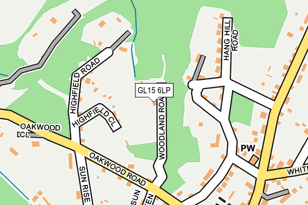 GL15 6LP map - OS OpenMap – Local (Ordnance Survey)