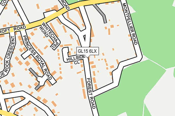 GL15 6LX map - OS OpenMap – Local (Ordnance Survey)