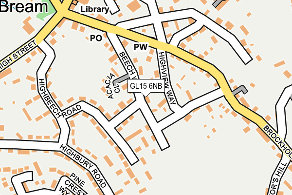 GL15 6NB map - OS OpenMap – Local (Ordnance Survey)