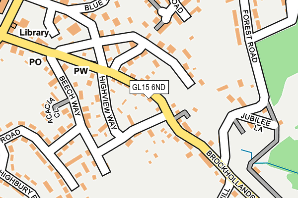 GL15 6ND map - OS OpenMap – Local (Ordnance Survey)