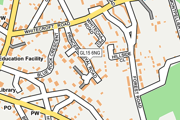 GL15 6NG map - OS OpenMap – Local (Ordnance Survey)