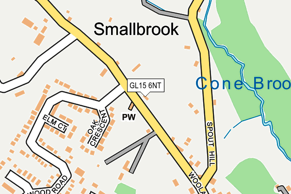 GL15 6NT map - OS OpenMap – Local (Ordnance Survey)