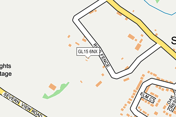 GL15 6NX map - OS OpenMap – Local (Ordnance Survey)