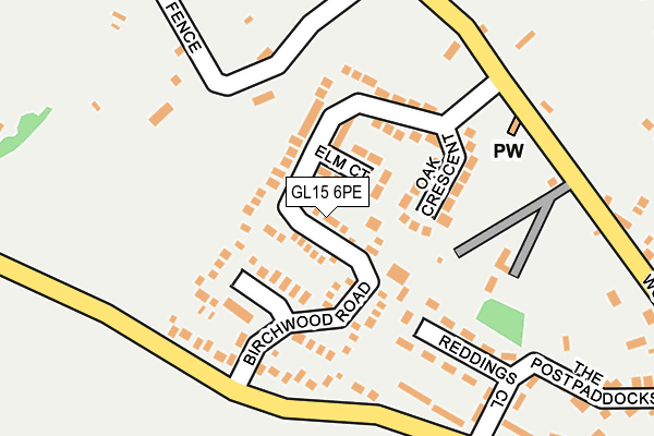 GL15 6PE map - OS OpenMap – Local (Ordnance Survey)