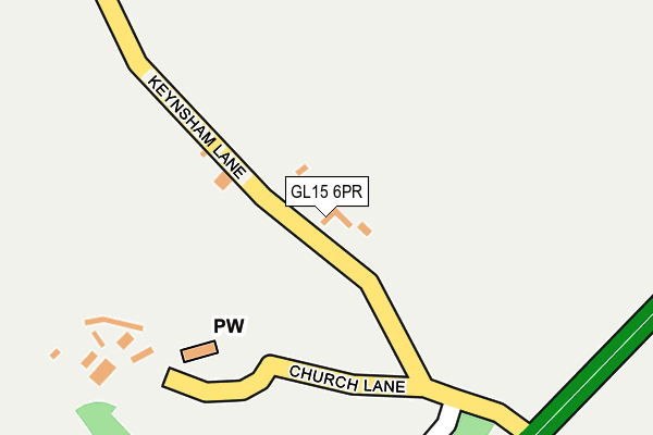 GL15 6PR map - OS OpenMap – Local (Ordnance Survey)
