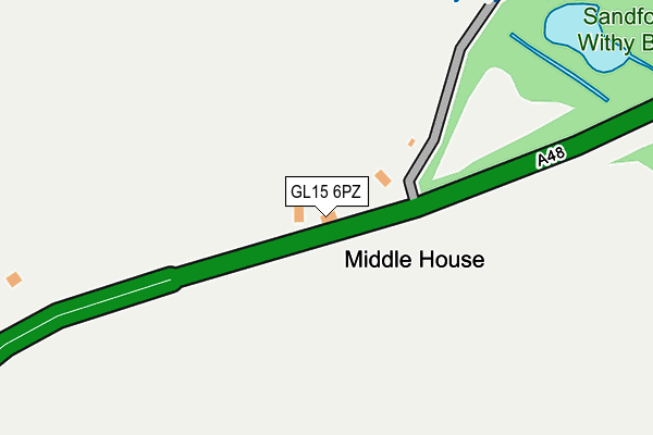 GL15 6PZ map - OS OpenMap – Local (Ordnance Survey)