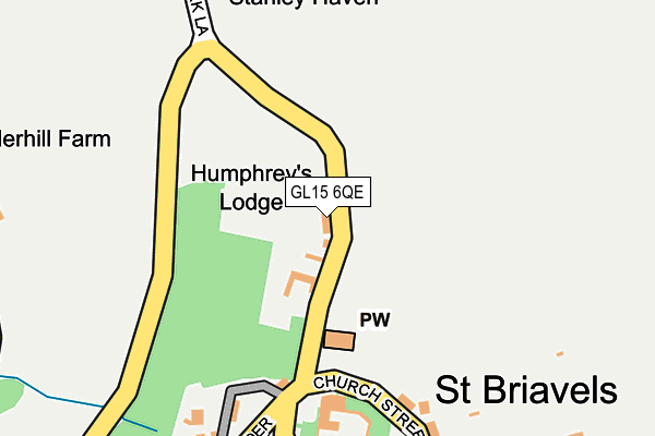 GL15 6QE map - OS OpenMap – Local (Ordnance Survey)