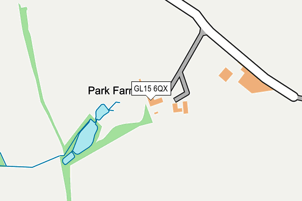 GL15 6QX map - OS OpenMap – Local (Ordnance Survey)