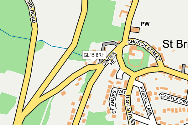 GL15 6RH map - OS OpenMap – Local (Ordnance Survey)