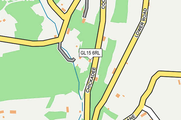 GL15 6RL map - OS OpenMap – Local (Ordnance Survey)