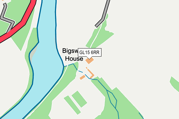 GL15 6RR map - OS OpenMap – Local (Ordnance Survey)