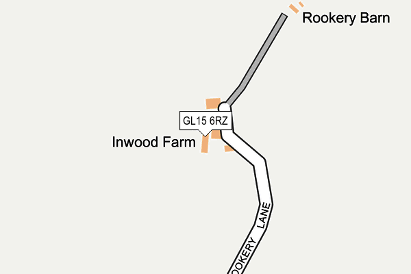 GL15 6RZ map - OS OpenMap – Local (Ordnance Survey)