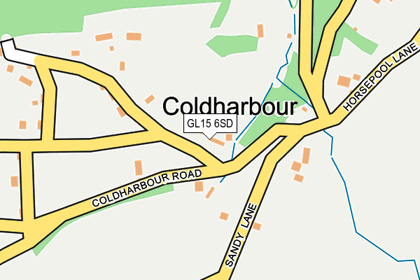 GL15 6SD map - OS OpenMap – Local (Ordnance Survey)