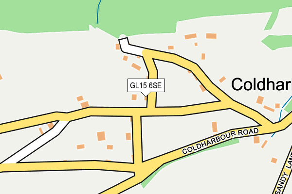 GL15 6SE map - OS OpenMap – Local (Ordnance Survey)