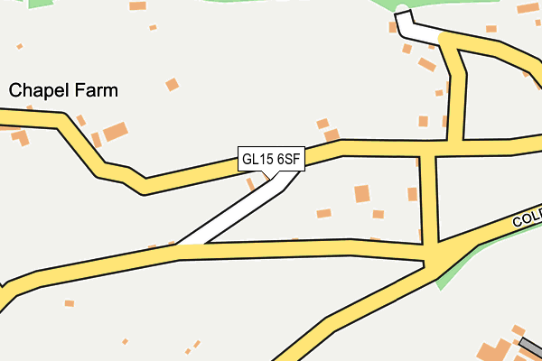 GL15 6SF map - OS OpenMap – Local (Ordnance Survey)