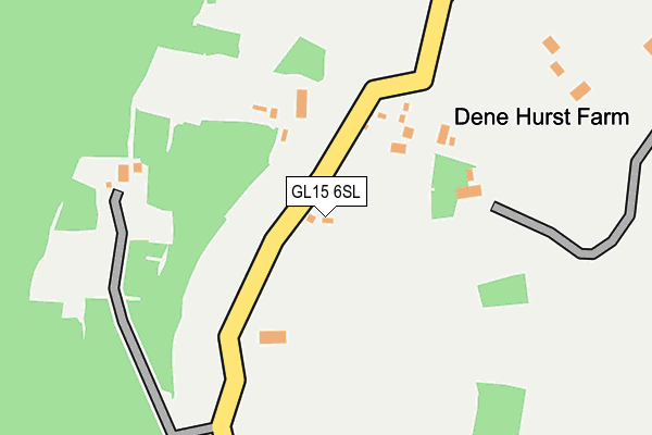 GL15 6SL map - OS OpenMap – Local (Ordnance Survey)