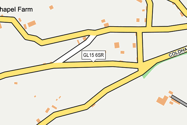 GL15 6SR map - OS OpenMap – Local (Ordnance Survey)