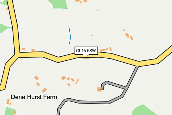 GL15 6SW map - OS OpenMap – Local (Ordnance Survey)