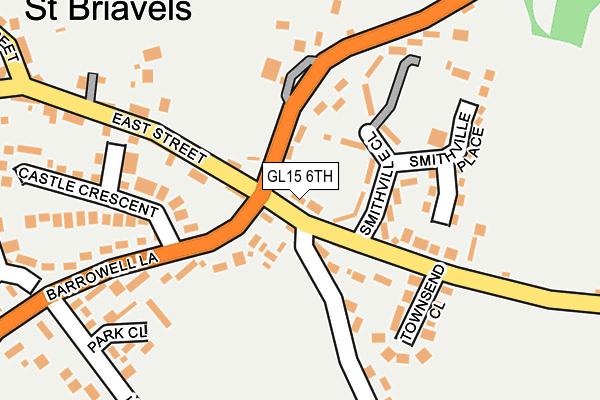 GL15 6TH map - OS OpenMap – Local (Ordnance Survey)