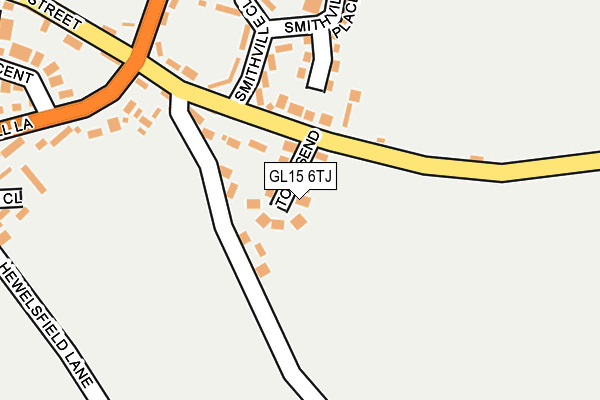 GL15 6TJ map - OS OpenMap – Local (Ordnance Survey)