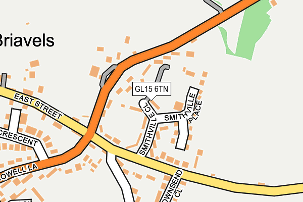 GL15 6TN map - OS OpenMap – Local (Ordnance Survey)