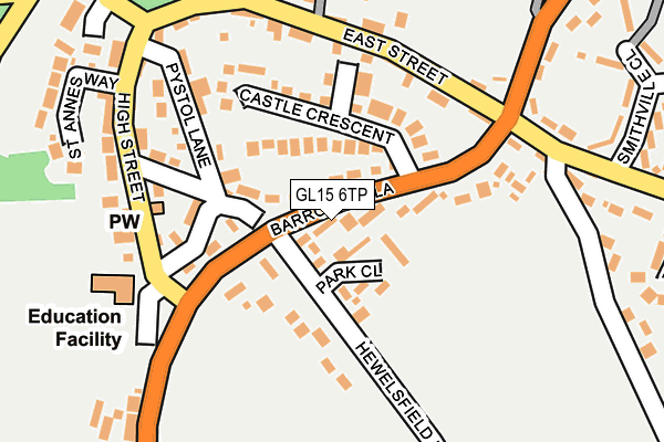 GL15 6TP map - OS OpenMap – Local (Ordnance Survey)