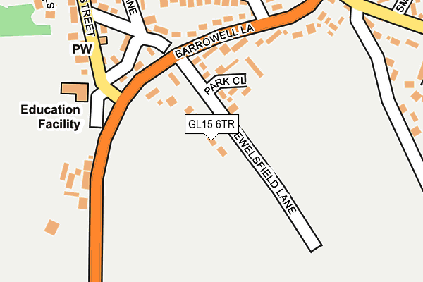 GL15 6TR map - OS OpenMap – Local (Ordnance Survey)