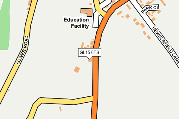 GL15 6TS map - OS OpenMap – Local (Ordnance Survey)
