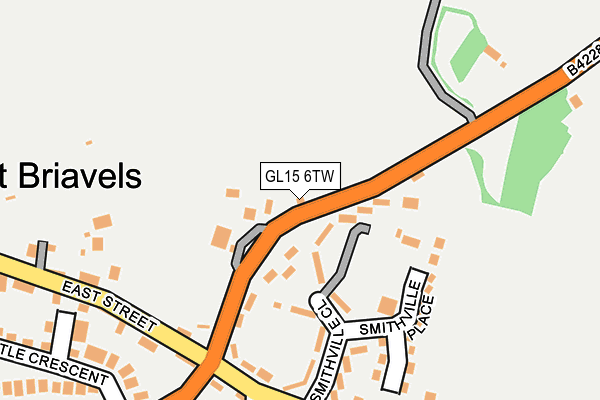 GL15 6TW map - OS OpenMap – Local (Ordnance Survey)