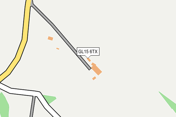 GL15 6TX map - OS OpenMap – Local (Ordnance Survey)
