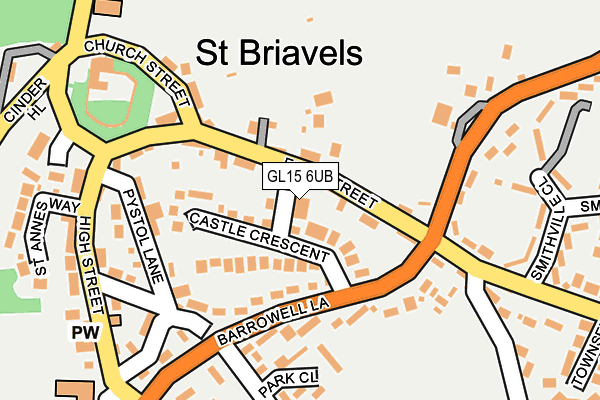 GL15 6UB map - OS OpenMap – Local (Ordnance Survey)